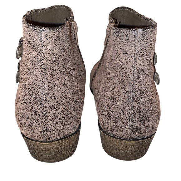 Sophia Taylor Women’s Suede Leather Almond Toe Ankle Booties in Gray Size 12W - Picture 6 of 6